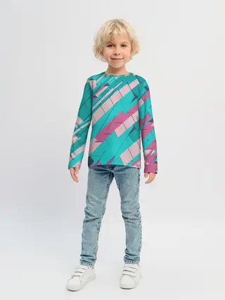 Детский лонгслив / Геометрическая Абстракция