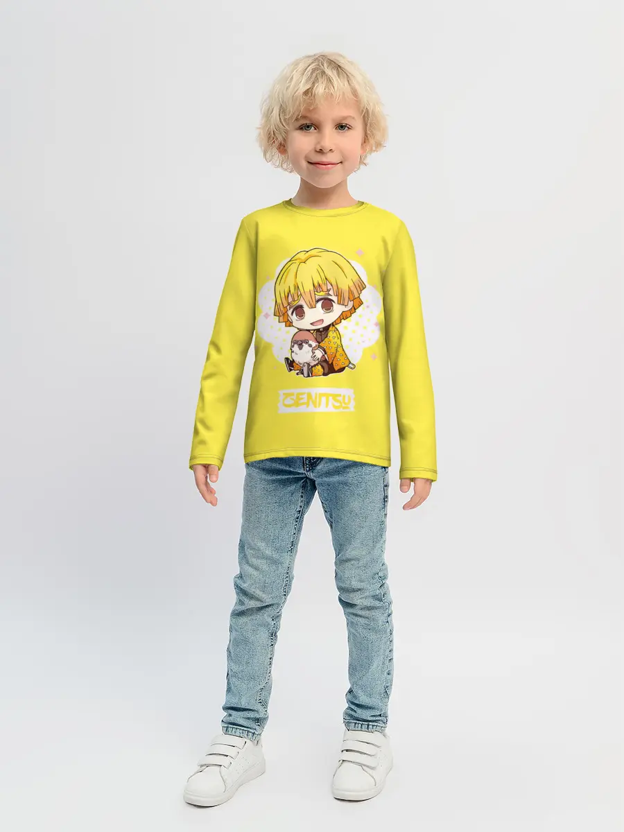 Детский лонгслив / Zenitsu Agatsuma Kimetsu no Yaiba