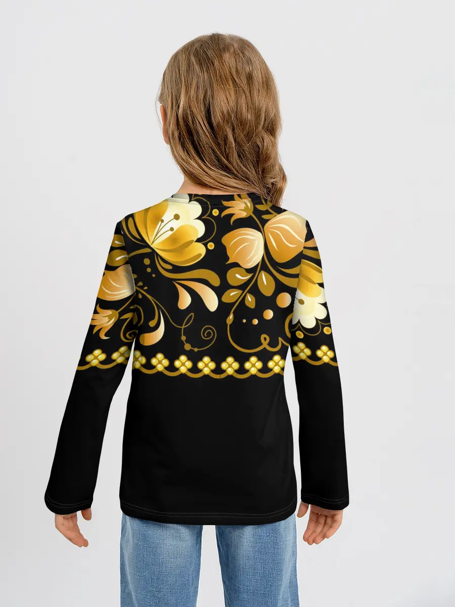 Детский лонгслив / Цветы