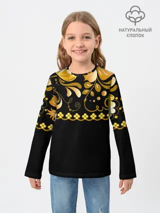 Детский лонгслив / Цветы