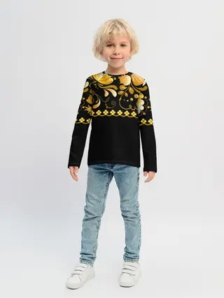 Детский лонгслив / Цветы