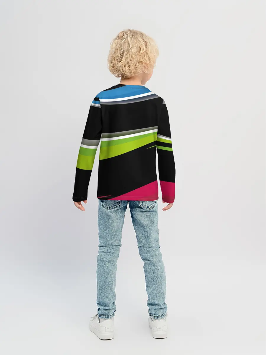 Детский лонгслив / Волны