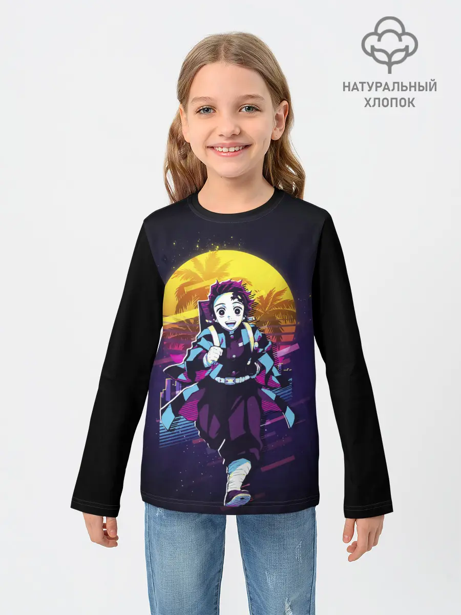 Детский лонгслив / Танджиро Камадо Kimetsu no Yaiba