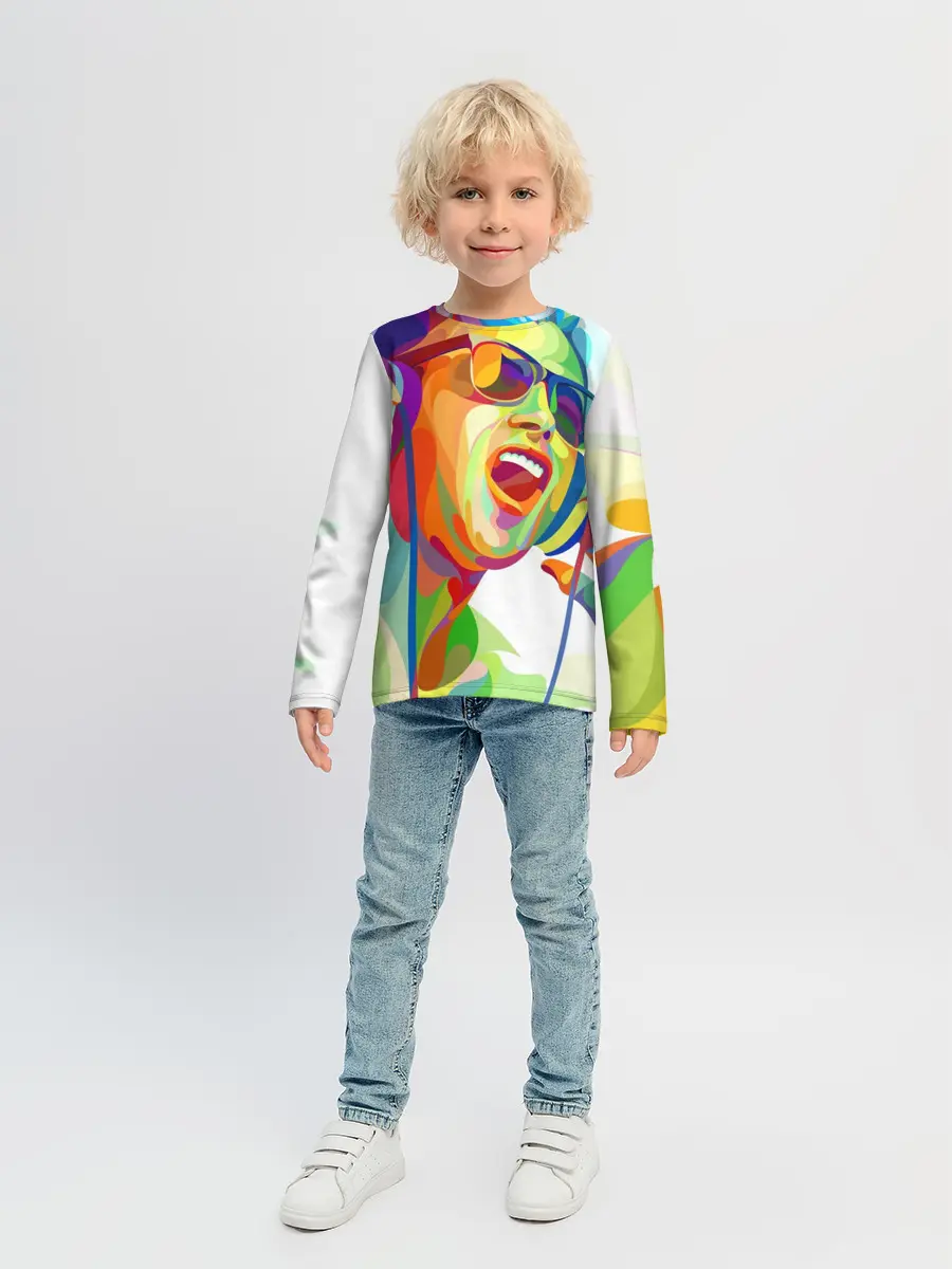 Детский лонгслив / Слушаем Музыку