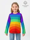 Детский лонгслив / Круговая радуга