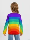 Детский лонгслив / Круговая радуга