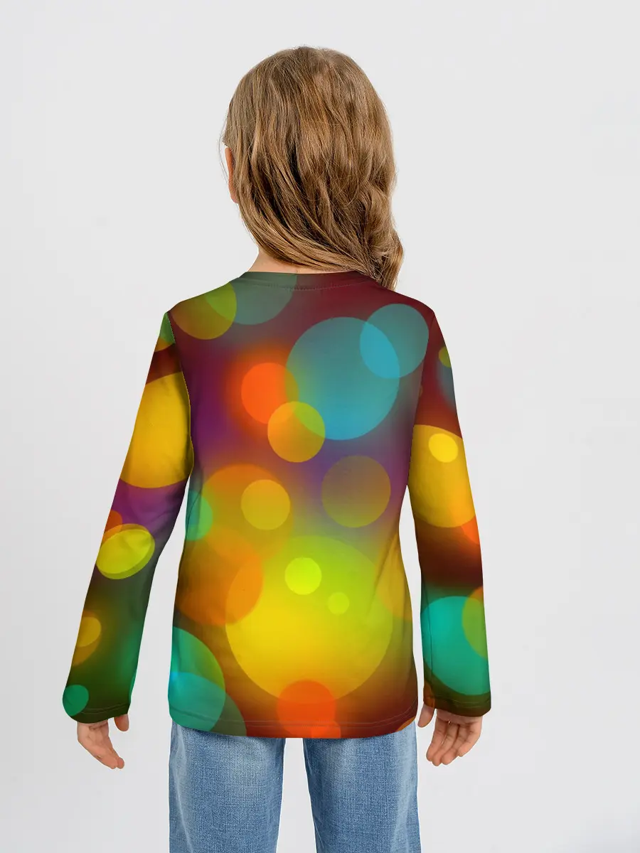 Детский лонгслив / Цветные блики