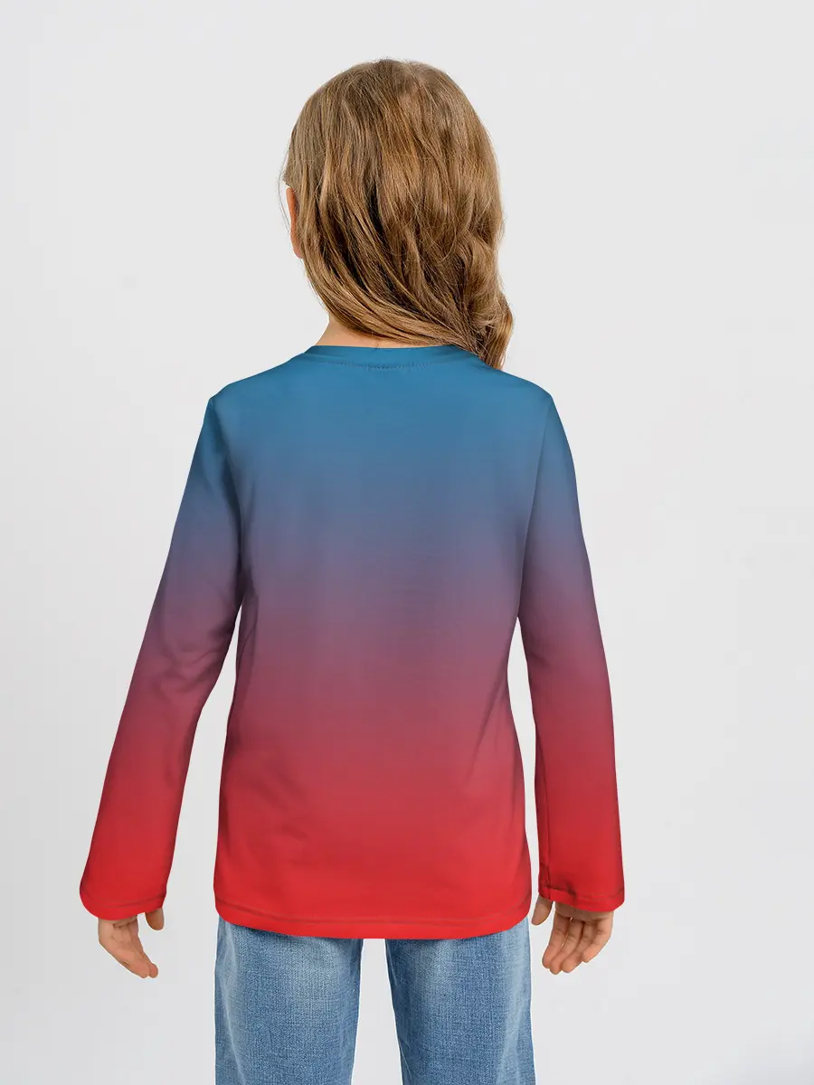 Детский лонгслив / Градиентовая