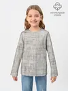 Детский лонгслив / Серая Мешковина