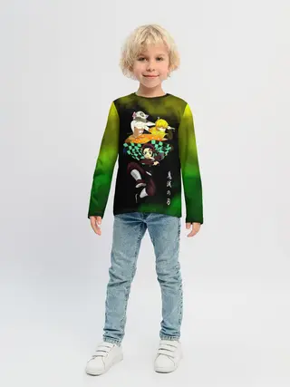 Детский лонгслив / Иноске Зеницу Танджиро