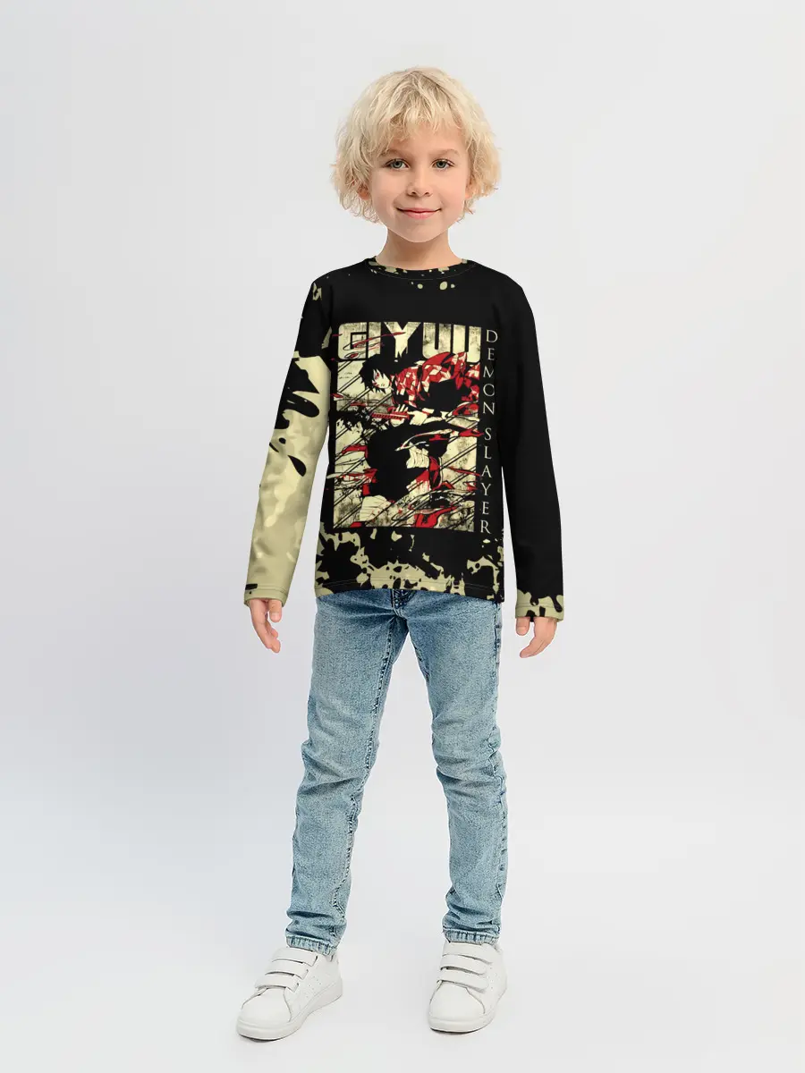 Детский лонгслив / GIYU Demon Slayer