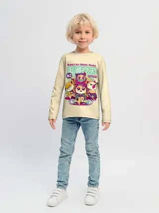 Детский лонгслив / Kimetsu Neko Yaiba