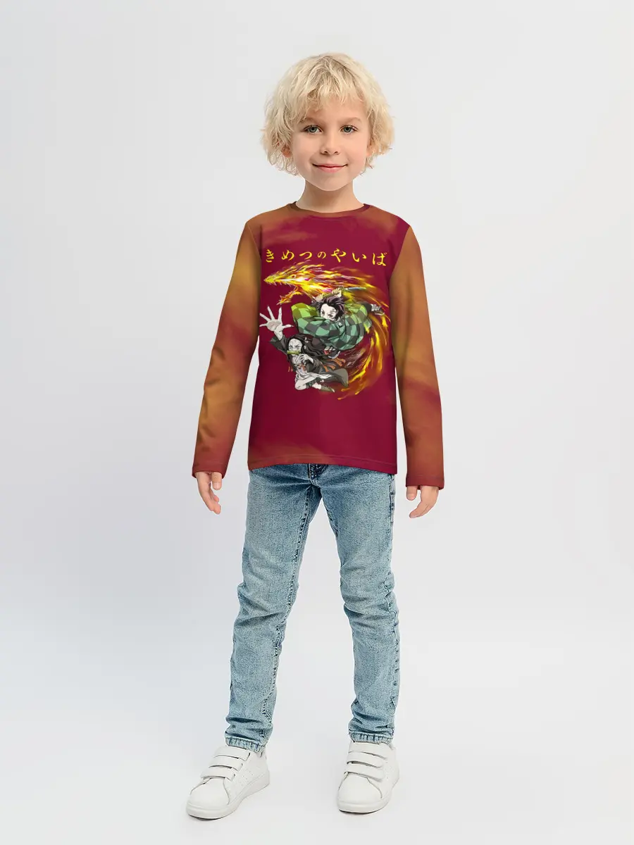 Детский лонгслив / Танджиро и Незуко Камадо