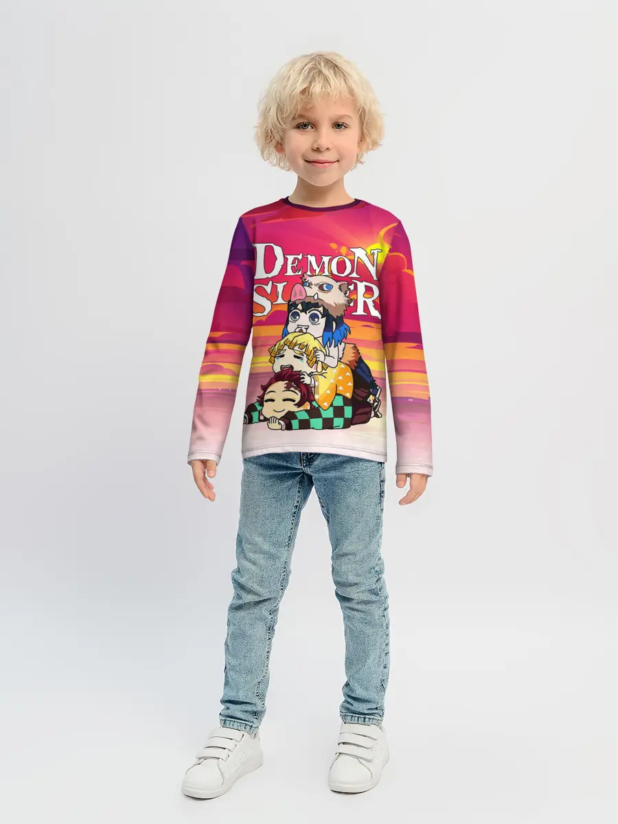 Детский лонгслив / КЛИНОК, РАССЕКАЮЩИЙ ДЕМОНОВ