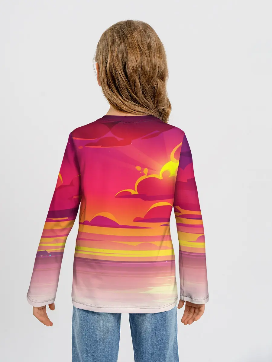 Детский лонгслив / КЛИНОК, РАССЕКАЮЩИЙ ДЕМОНОВ