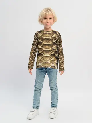 Детский лонгслив / Змеиная кожа