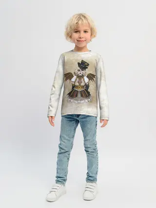 Детский лонгслив / Стимпанк Девушка