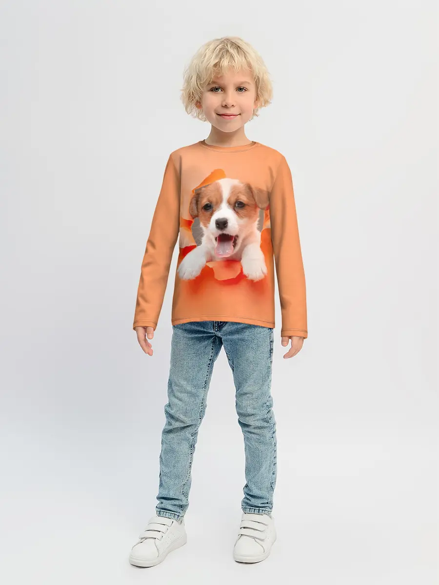 Детский лонгслив / Собака
