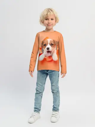 Детский лонгслив / Собака