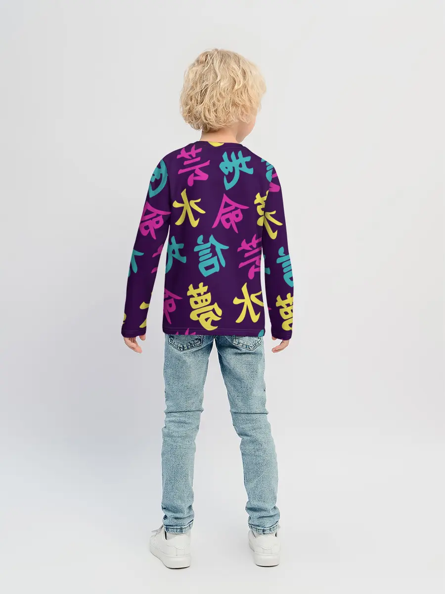 Детский лонгслив / Japanese pattern