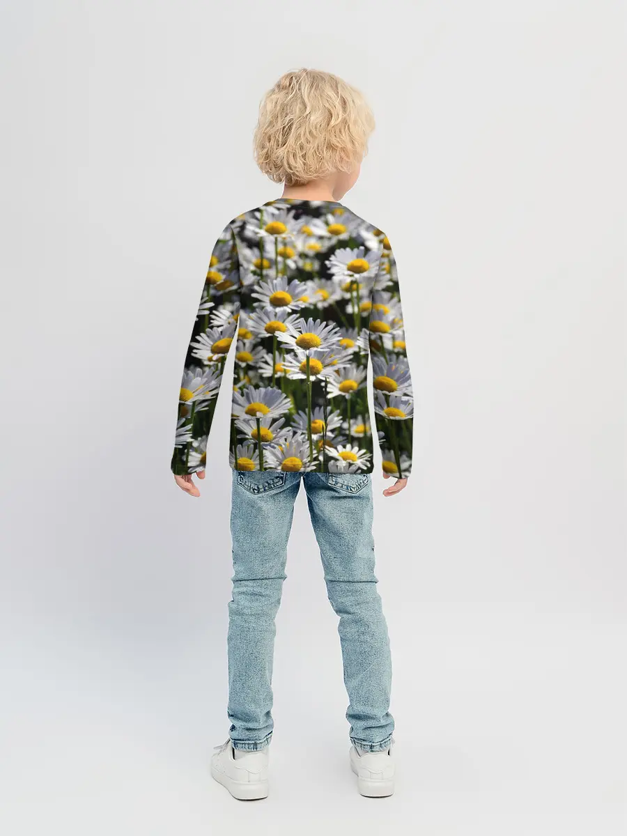 Детский лонгслив / Ромашки