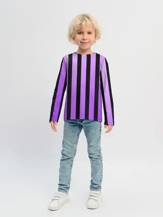 Детский лонгслив / Полосатость
