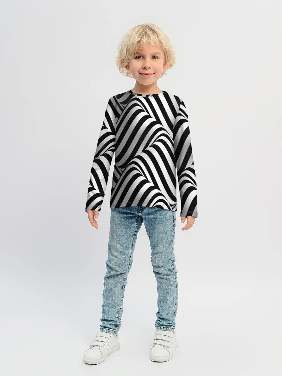 Детский лонгслив / 3D Иллюзия