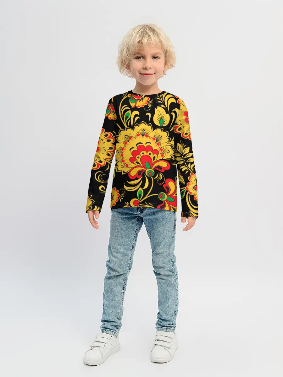 Детский лонгслив / Хохлома