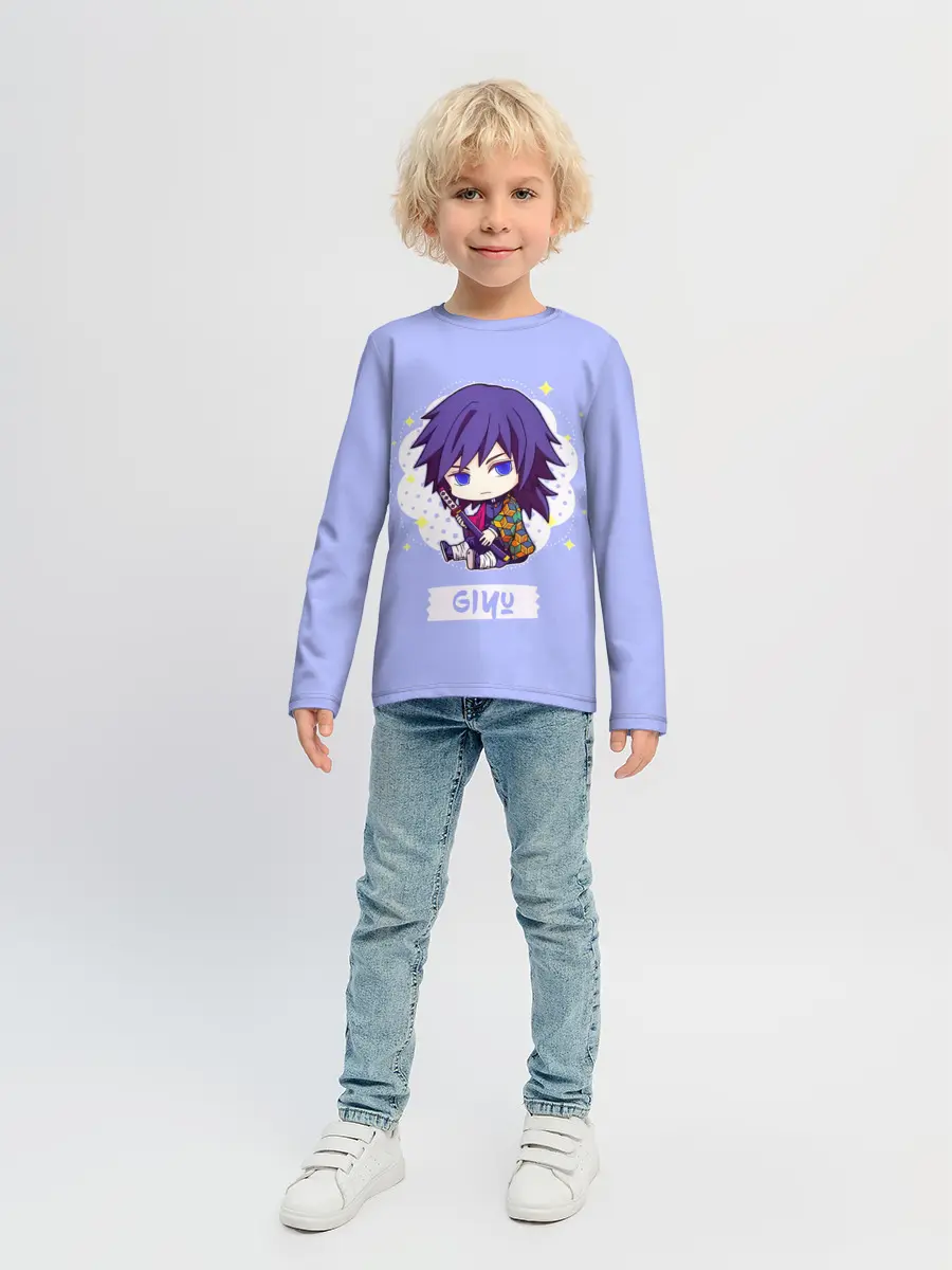 Детский лонгслив / Гию Томиока Kimetsu no Yaiba