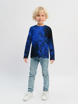 Детский лонгслив / Blue Fire