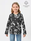 Детский лонгслив / Gray Camouflage
