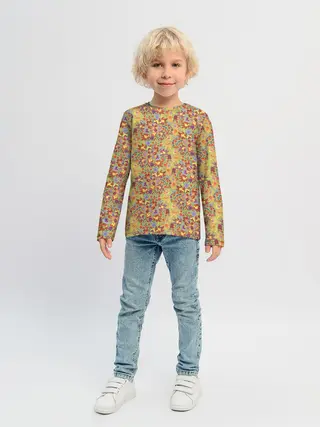 Детский лонгслив / Волшебный лес.