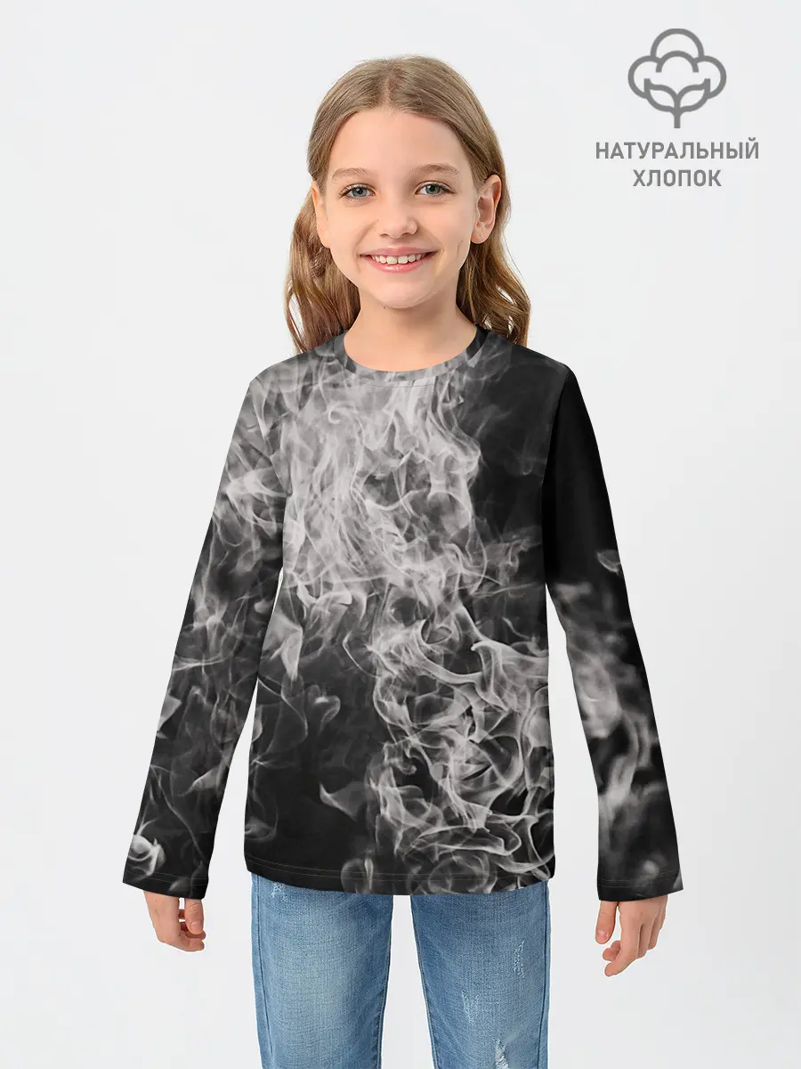 Детский лонгслив / Fire and Smoke