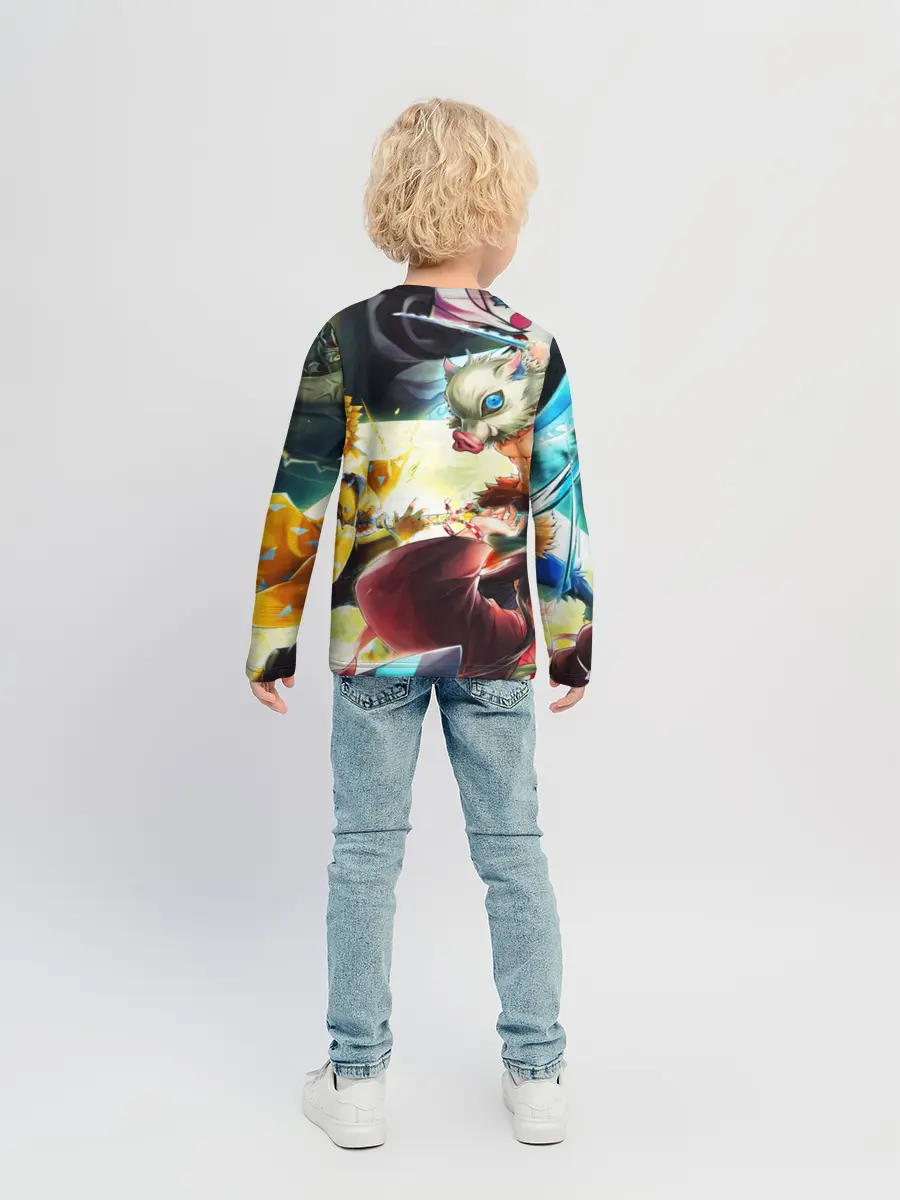 Детский лонгслив / КЛИНОК РАССЕКАЮЩИЙ ДЕМОНОВ ПЕРСОНАЖИ