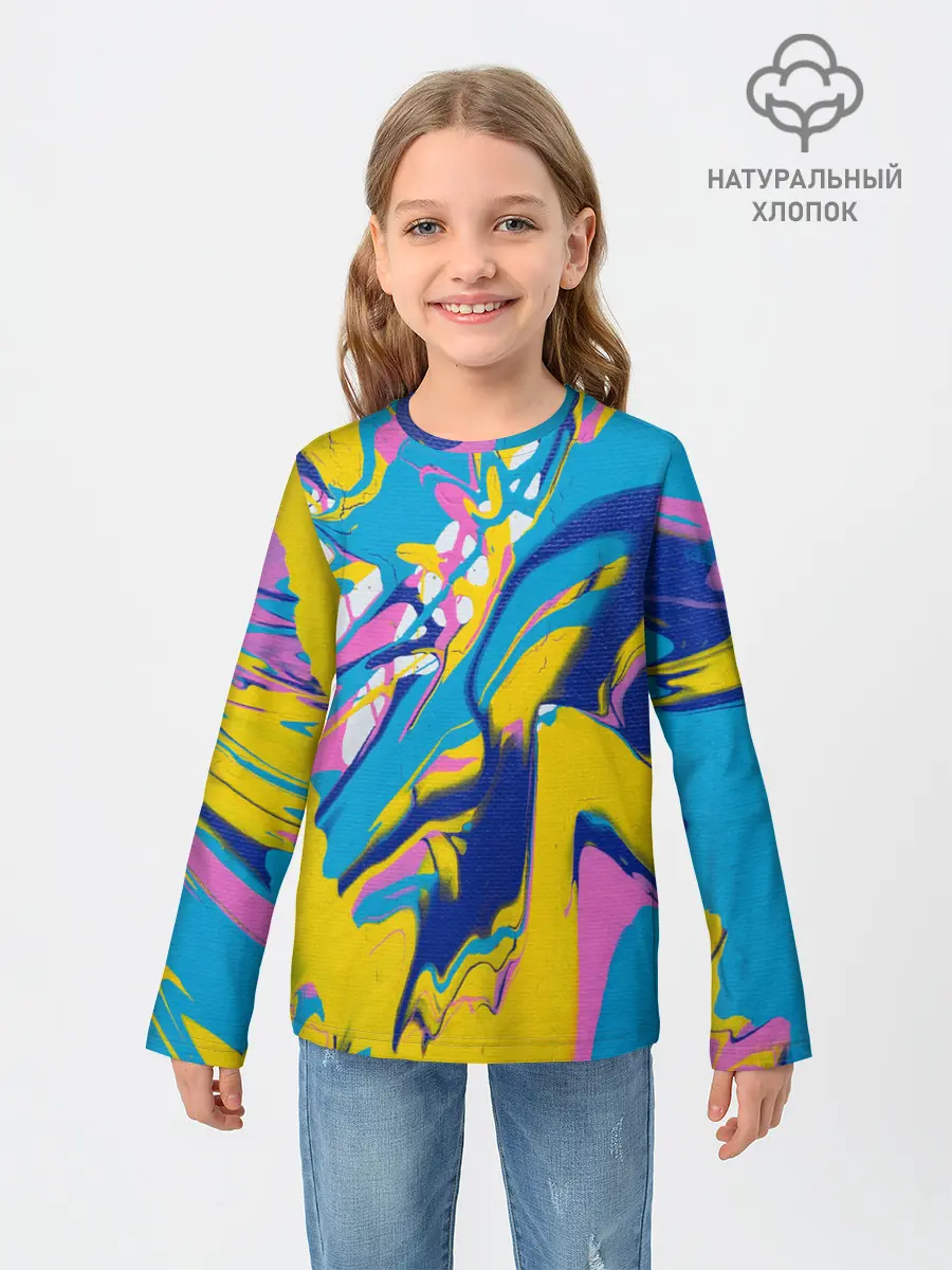Детский лонгслив / Клякса