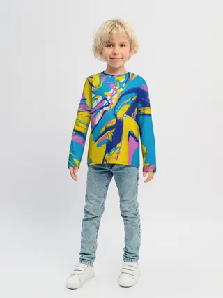 Детский лонгслив / Клякса