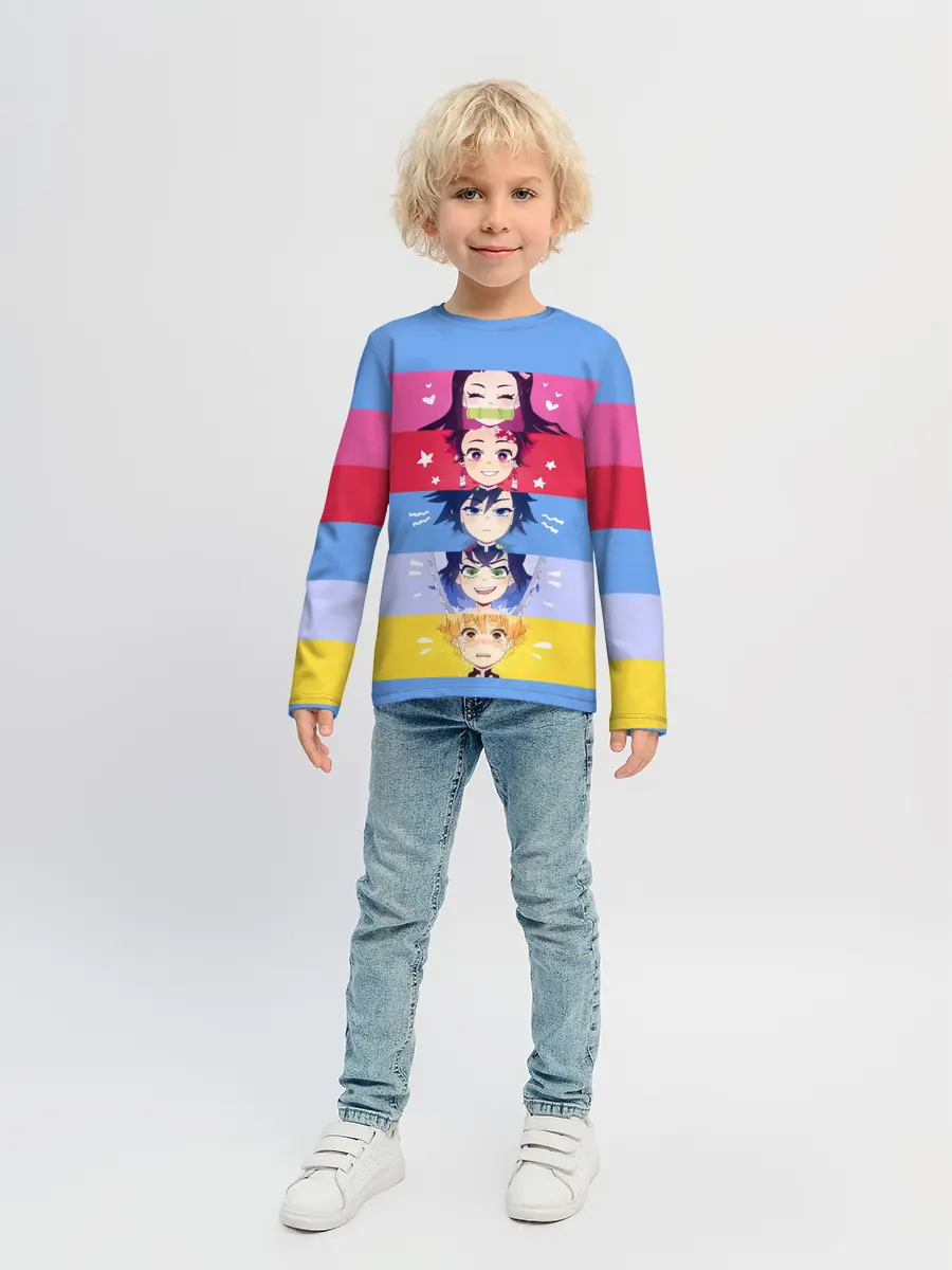 Детский лонгслив / ПЕРСОНАЖИ Kimetsu no Yaiba