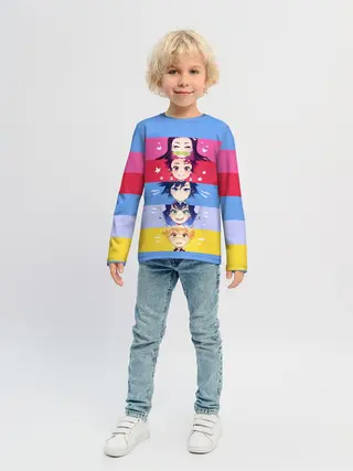 Детский лонгслив / ПЕРСОНАЖИ Kimetsu no Yaiba