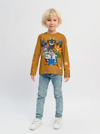 Детский лонгслив / cuphead