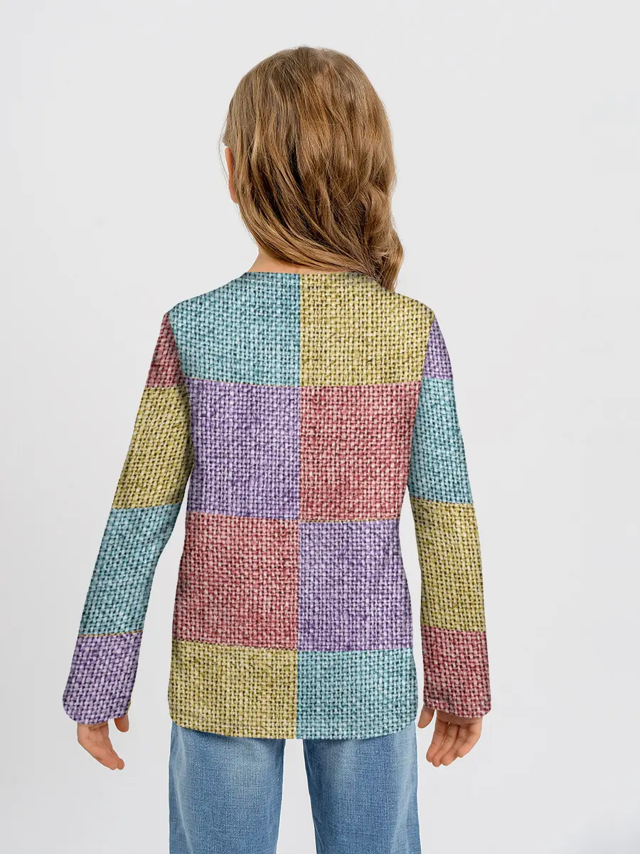 Детский лонгслив / Patchwork