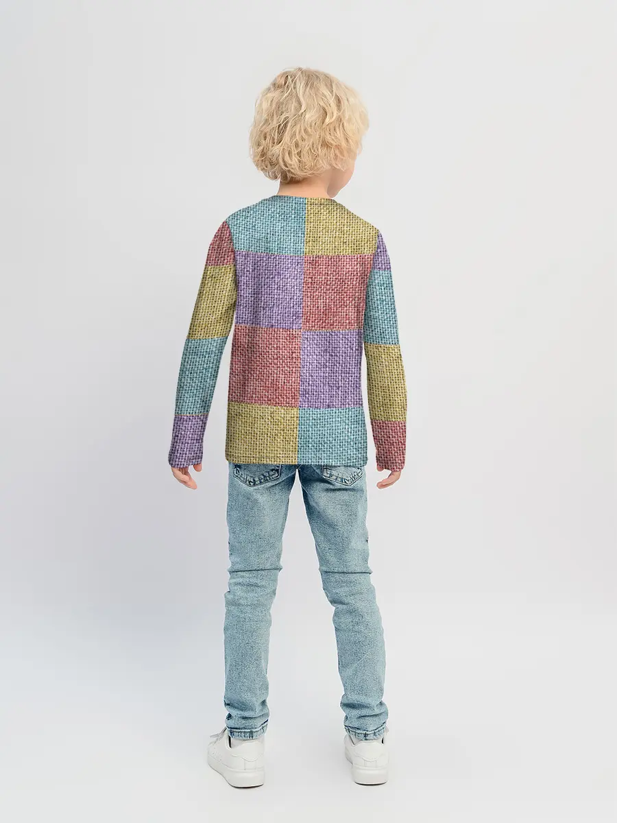 Детский лонгслив / Patchwork