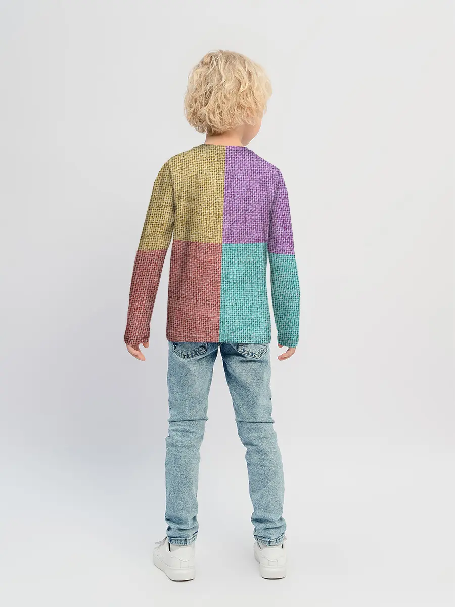 Детский лонгслив / Burlap Patchwork