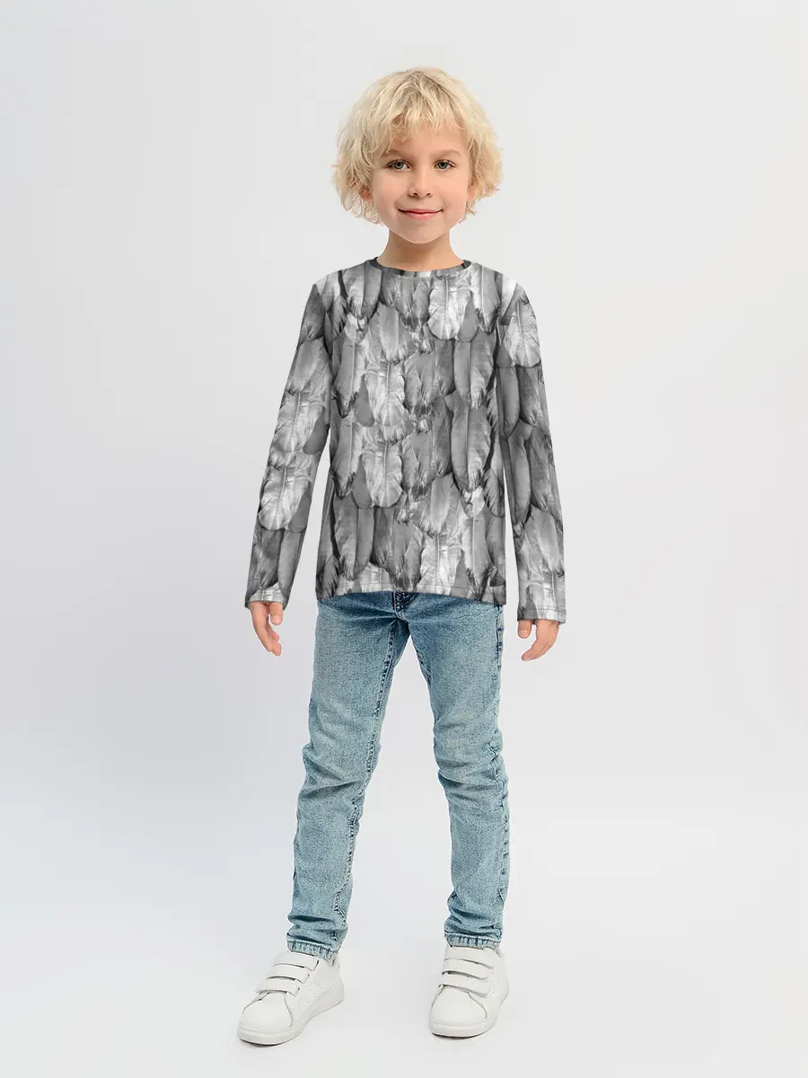 Детский лонгслив / White Raven