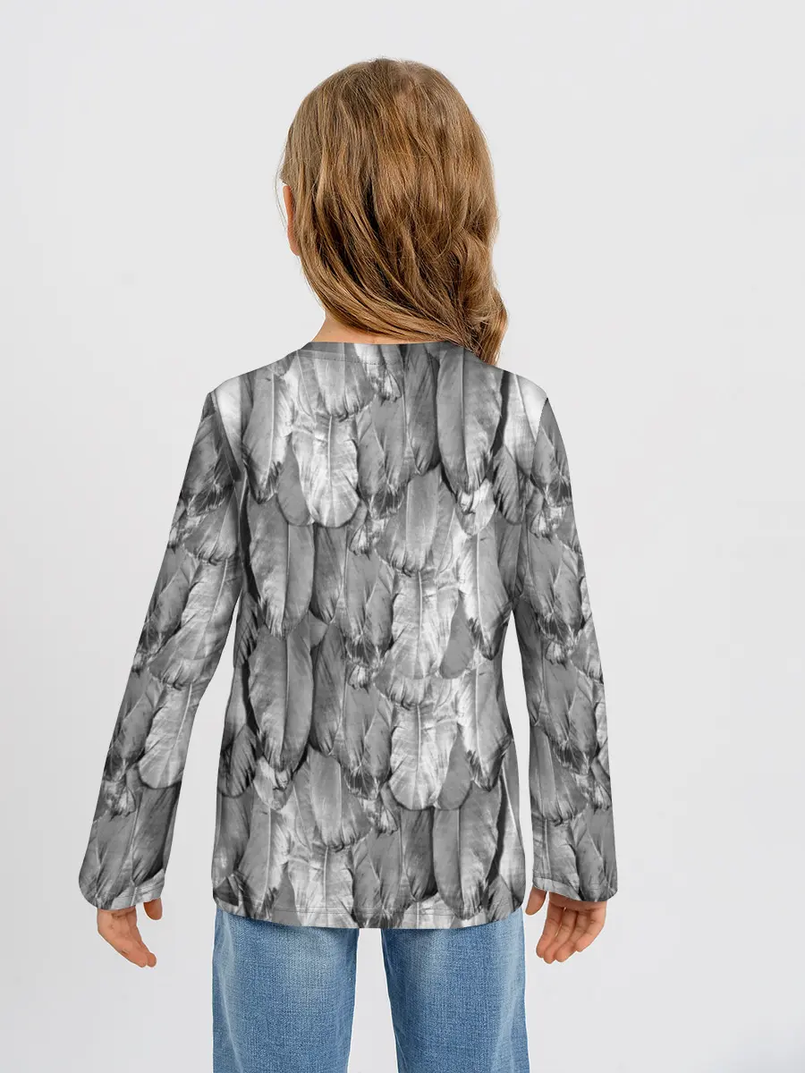 Детский лонгслив / White Raven