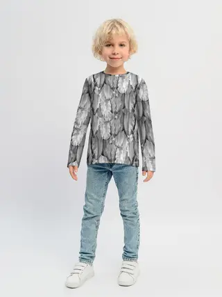 Детский лонгслив / White Raven