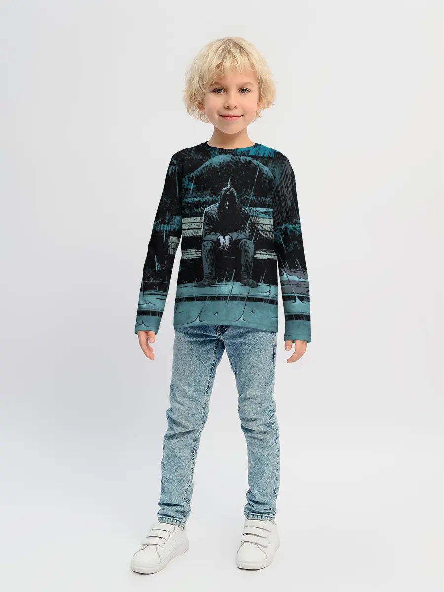 Детский лонгслив / Киану Ривз - комикс о боге