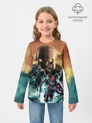 Детский лонгслив / The Flash, Superman V Darkseid