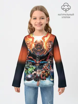 Детский лонгслив / Darkseid VS Justice League