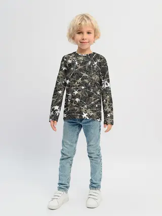 Детский лонгслив / Звёзды и колючки