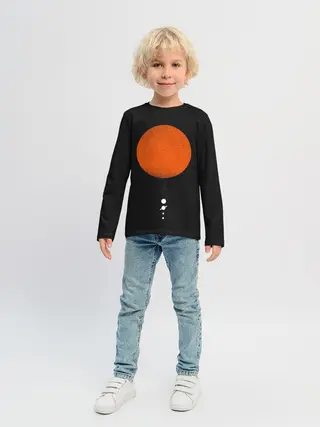 Детский лонгслив / Парад планет